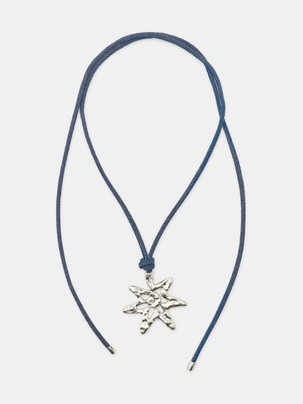 Zara Silver Star Cord Necklace. Brand new!